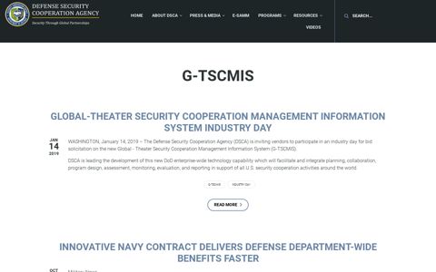 G-TSCMIS | Defense Security Cooperation Agency
