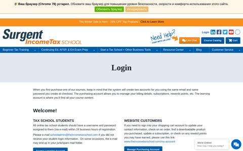 Online Tax School Login - The Income Tax School