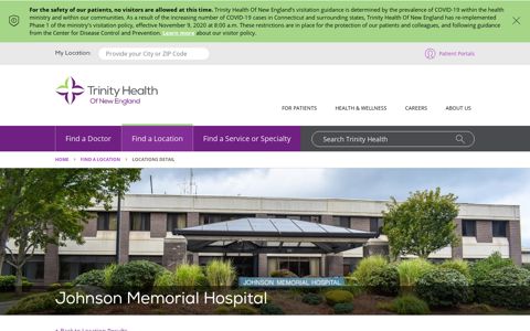 Johnson Memorial Hospital - Trinity Health of New England