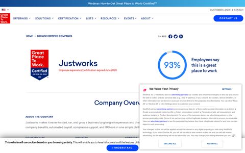 Working at Justworks | Great Place to Work®
