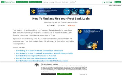 How To Find and Use Your Frost Bank Login | GOBankingRates