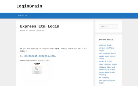 express etm login - LoginBrain