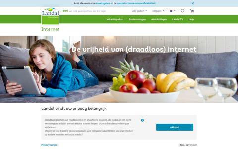 Algemeen | Internet - Landal GreenParks