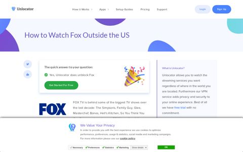 How to Watch Fox Outside the US - Unlocator