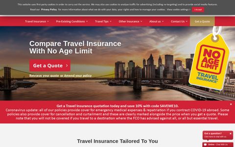 Just Travel Cover: Medical Travel Insurance With No Age Limit