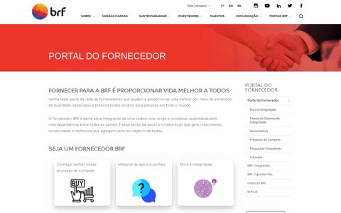 Portal do Fornecedor - BRF Global