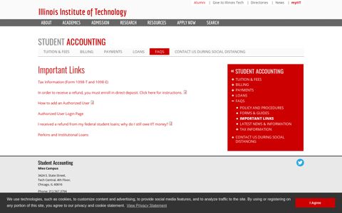 Important Links | Student Accounting | Illinois Institute of ...