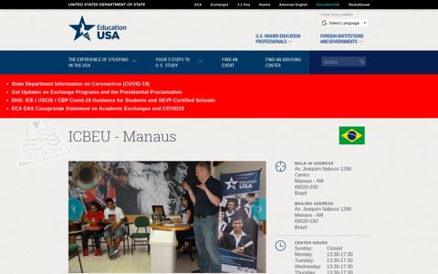 ICBEU - Manaus | EducationUSA