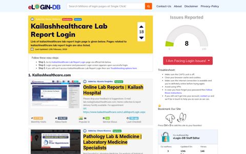 Kailashhealthcare Lab Report Login