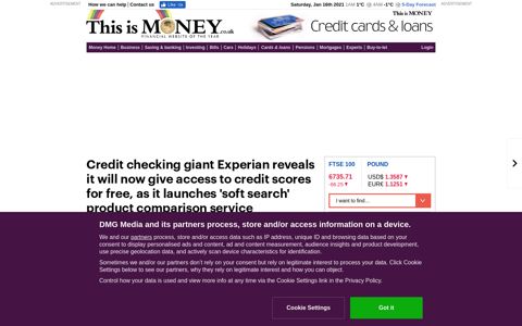 Experian will now give access to credit scores for free | This is ...