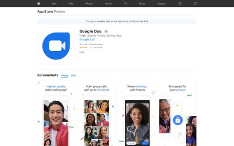 ‎Google Duo on the App Store