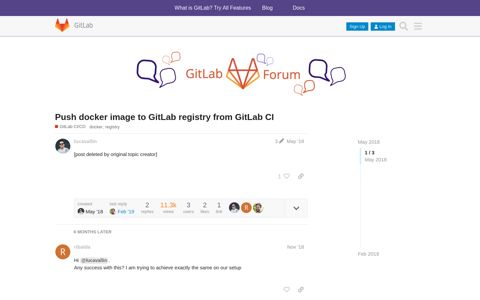 Push docker image to GitLab registry from GitLab CI - GitLab ...