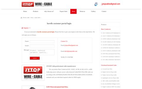 havells customer portal login _JYTOP® Cable Manufacturers ...