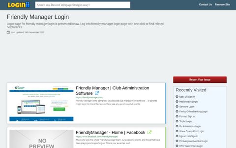 Friendly Manager Login - Loginii.com
