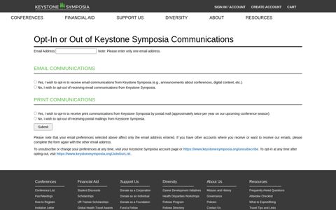 Scientific Conferences on Biomedical ... - Keystone Symposia