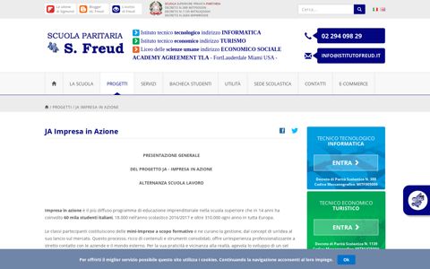 JA Impresa in Azione - Scuola paritaria Milano - Istituto Freud