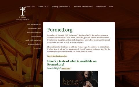 Formed.org - St Isidore Catholic Church