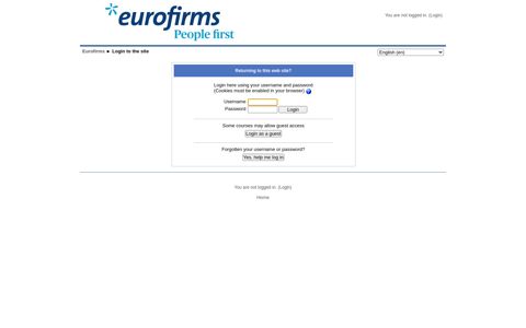 Login to the site - Eurofirms