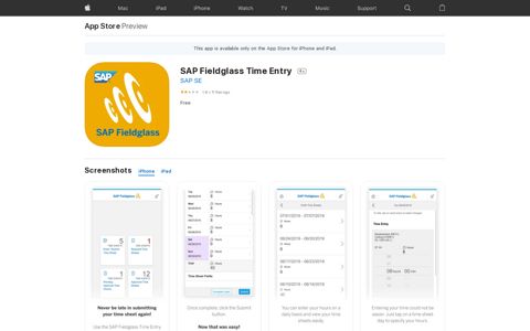 ‎SAP Fieldglass Time Entry on the App Store