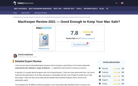 MacKeeper Review 2020 — Good Enough to Keep Your Mac ...