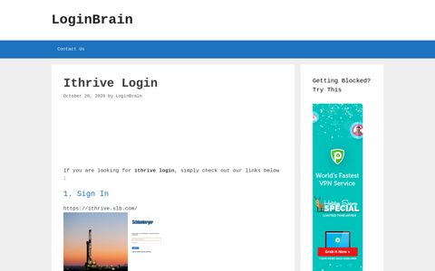 Ithrive - Sign In - LoginBrain