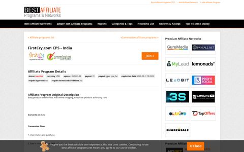 FirstCry.com CPS - India - affiliate program #106045 ...