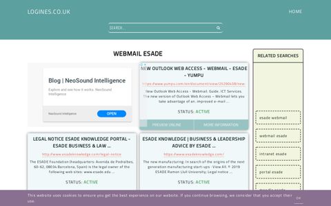 webmail esade - General Information about Login