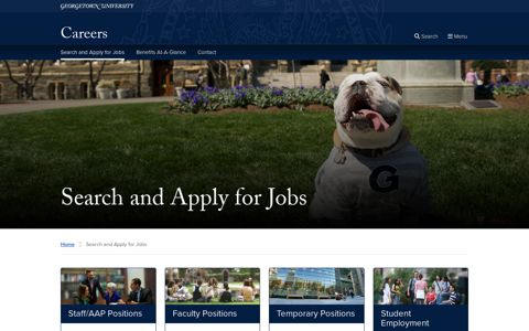 Search and Apply for Jobs | Careers | Georgetown University