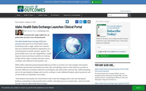 Idaho Health Data Exchange Launches Clinical Portal