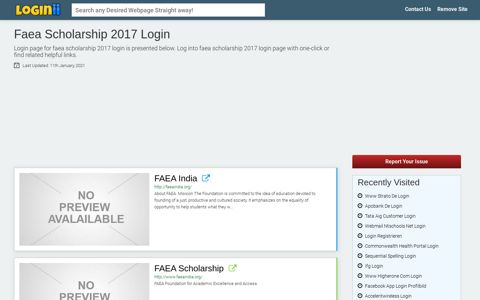 Faea Scholarship 2017 Login - Straight Path to Any Login Page!