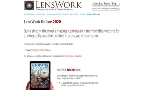 LensWork Online - Overview