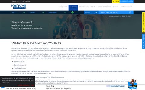 Demat Account - Karvy Online