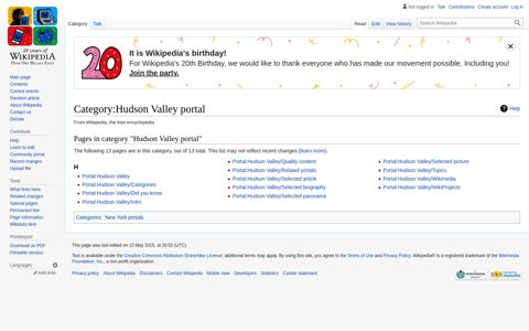 Category:Hudson Valley portal - Wikipedia