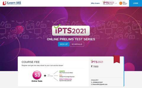 iPTS2021 | Artificial Intelligence based online test Series