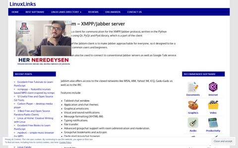 Jabbim - XMPP/Jabber server - LinuxLinks