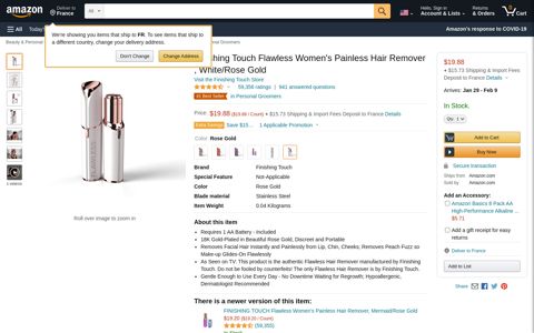 Finishing Touch Flawless Women's Painless ... - Amazon.com