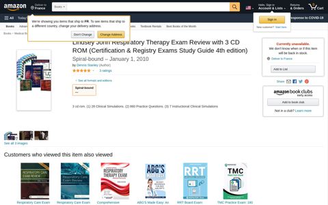 Lindsey John Respiratory Therapy Exam Review with 3 CD ...