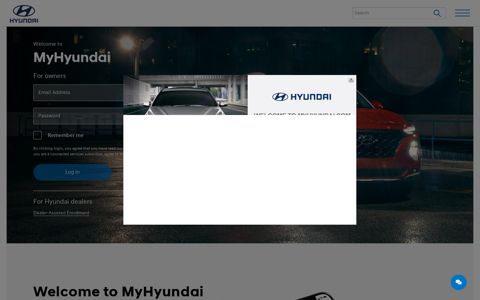 Welcome to MyHyundai | MyHyundai