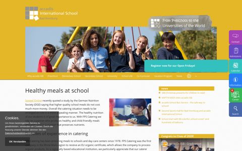 Healthy meals at school - accadis International School Bad ...