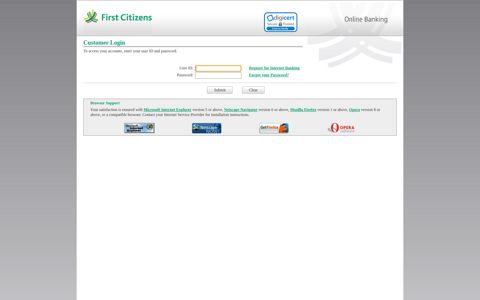 First Citizens Bank Limited, - Customer Login