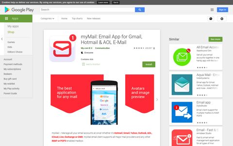 myMail: Email App for Gmail, Hotmail & AOL E-Mail - Apps on ...