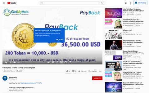 GetMyAds - Make Money online english - YouTube