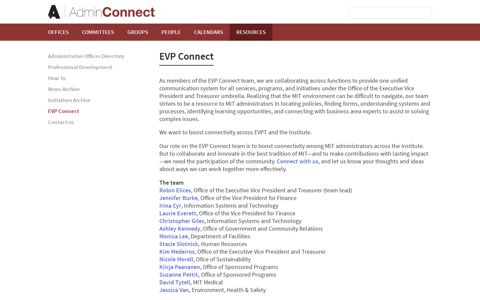 EVP Connect | AdminConnect