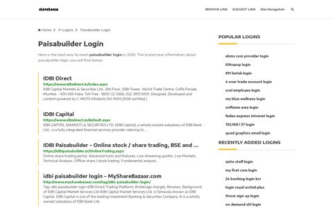 Paisabuilder Login ❤️ One Click Access - iLoveLogin