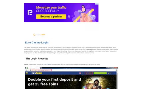 Euro Casino Login | casinologin