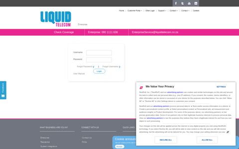 Login - Liquid Telecom