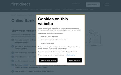Online Banking |Open Bank Account Online UK | first direct