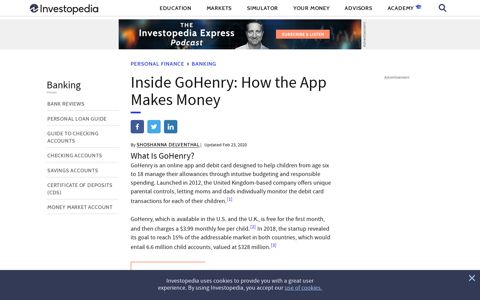 Inside GoHenry: How the App Makes Money - Investopedia