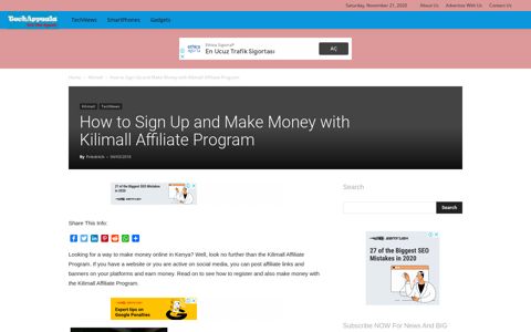 How to Sign Up and Make Money with Kilimall Affiliate Program