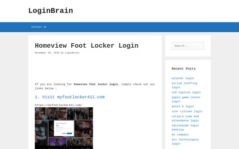 homeview foot locker login - LoginBrain